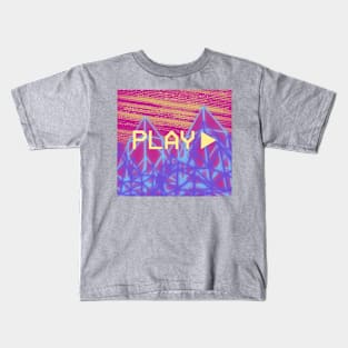 Glitchy Waves Kids T-Shirt